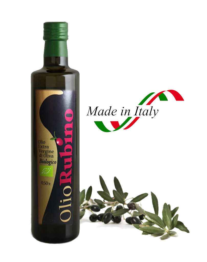 olio rubino bottiglia made italy